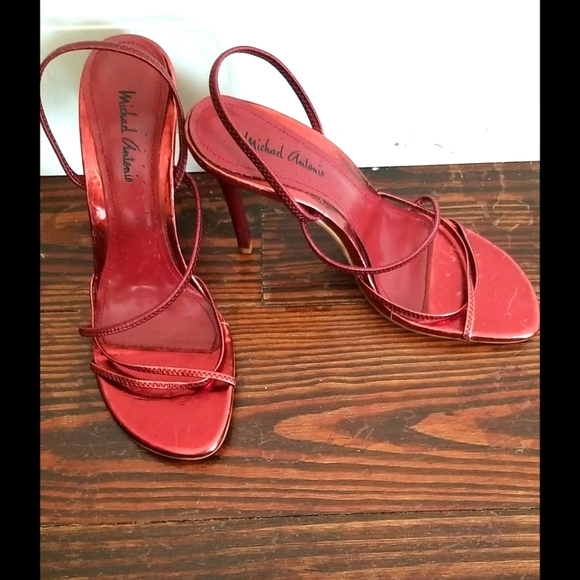 NEW LISTING!! MICHAEL ANTONIO STRAP HEELS - Picture 2 of 15